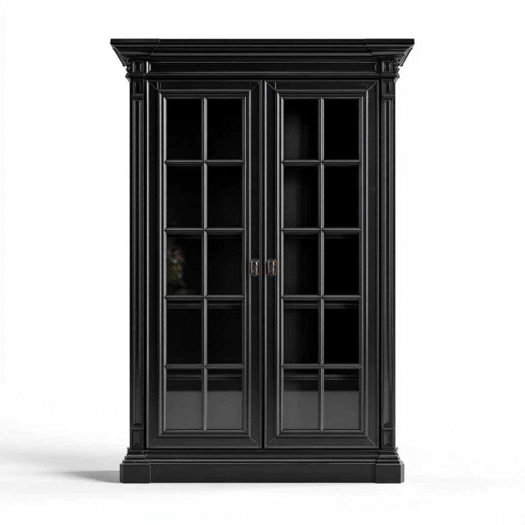 Kast van hout voor verschillende opbergbehoeften in de woonkamer - 90 x 45 x 180cm