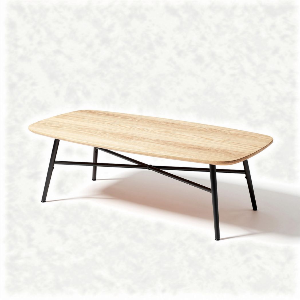 Salontafel van hout voor de woonkamer - 120 x 60 x 40cm